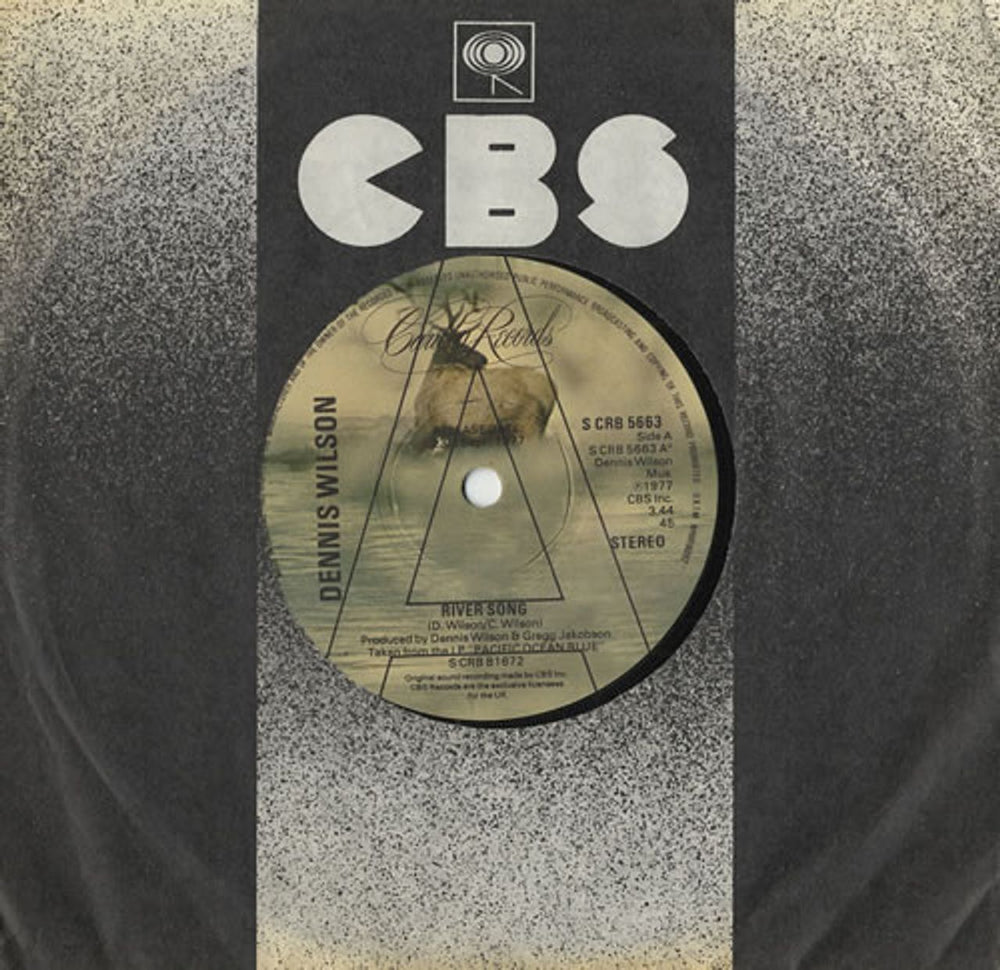 Dennis Wilson River Song UK Promo 7" vinyl single (7 inch record / 45) SCRB5663