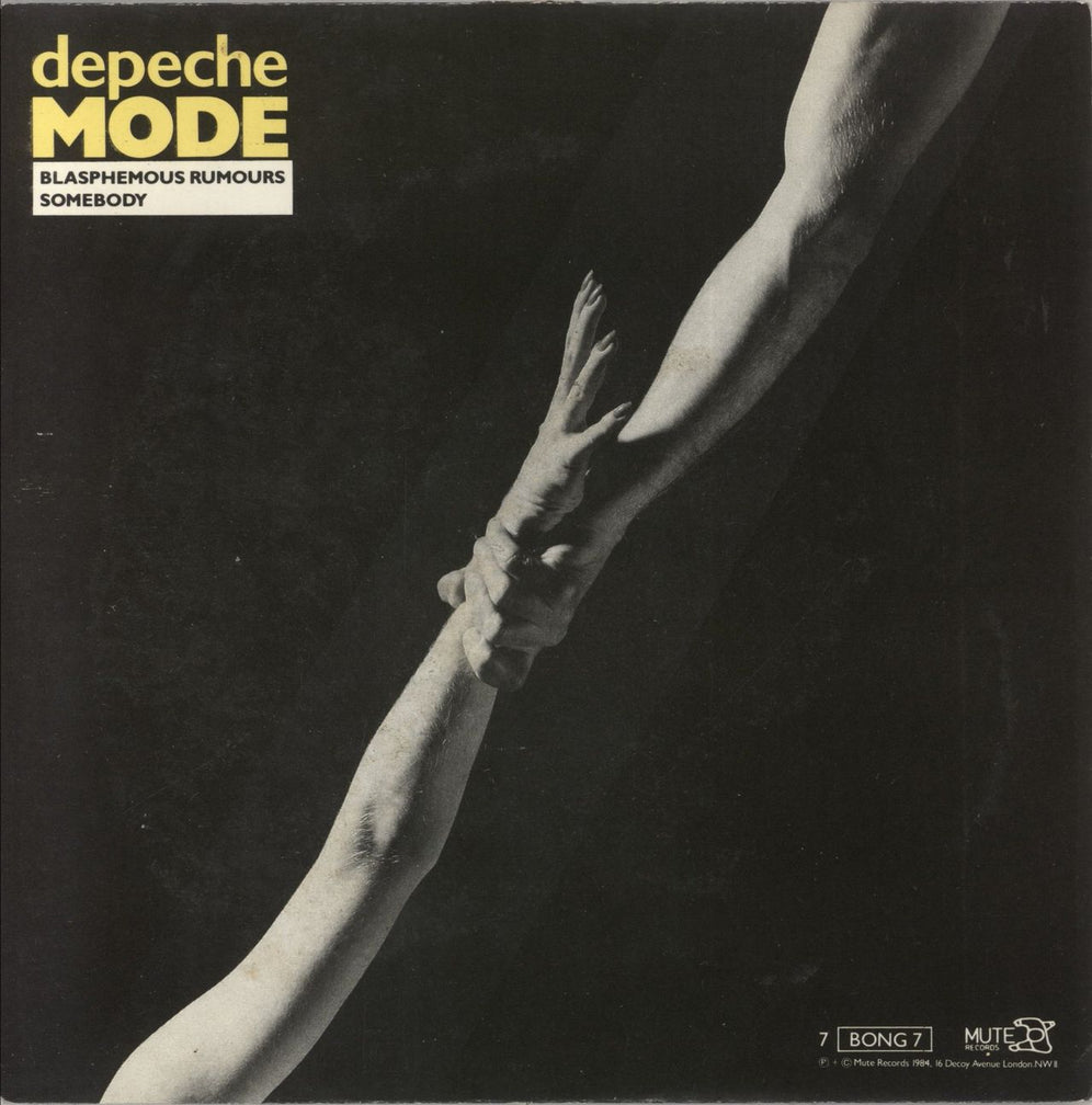 Depeche Mode Blasphemous Rumours - Black Sleeve - EX UK 7" vinyl single (7 inch record / 45) 7BONG7