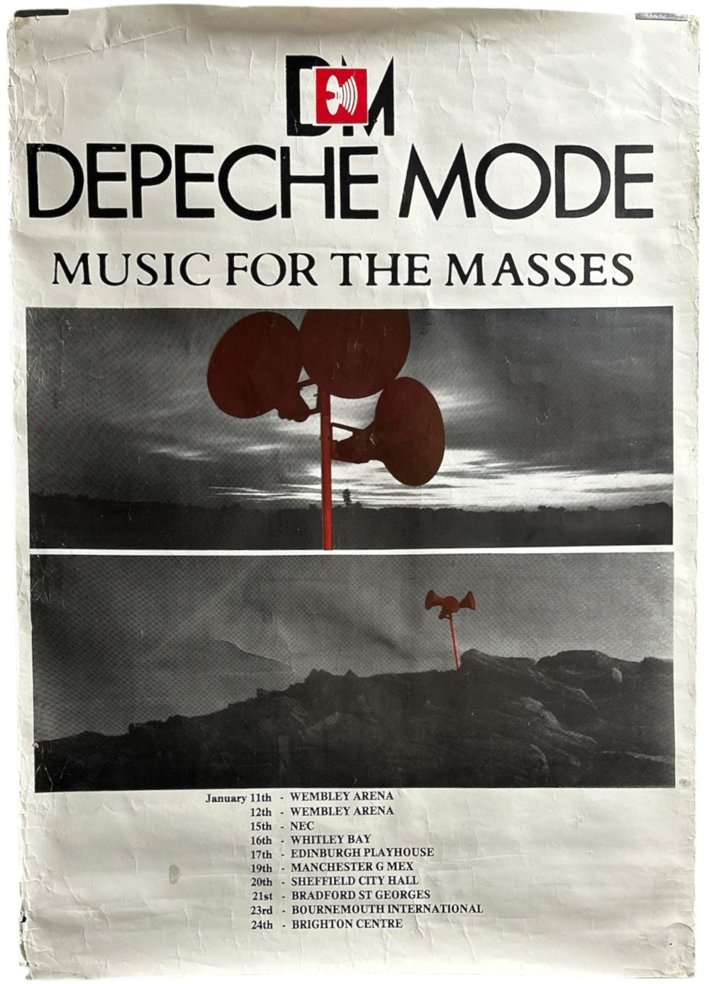 Depeche Mode Music For The Masses - Tour Poster UK poster TOUR POSTER