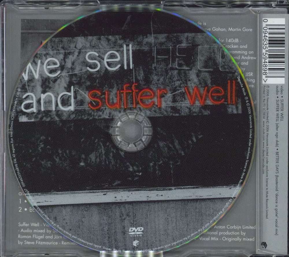 Depeche Mode Suffer Well UK DVD Single 094635594898