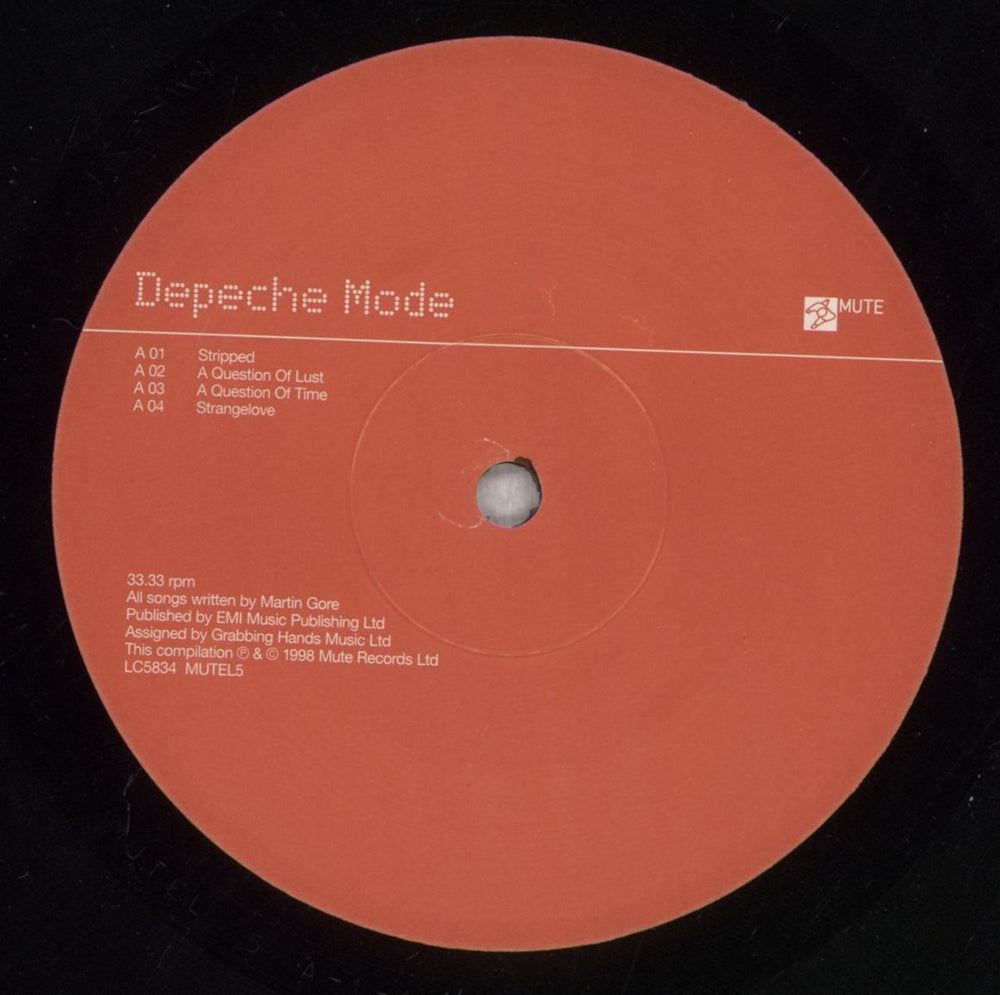 Depeche Mode The Singles 86>98 - VG+ UK 3-LP vinyl record set (Triple LP Album) DEP3LTH845711