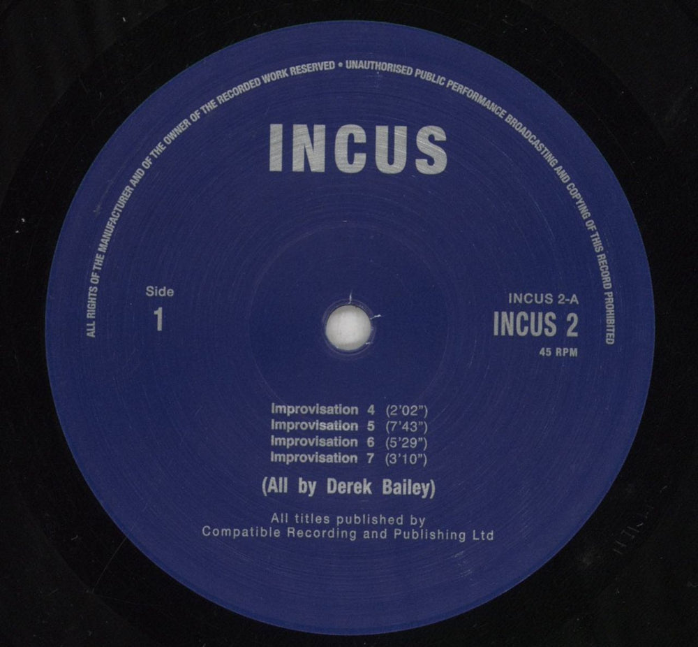 Derek Bailey Solo Guitar Volume 1 UK 2-LP vinyl record set (Double LP Album) EZ12LSO855878