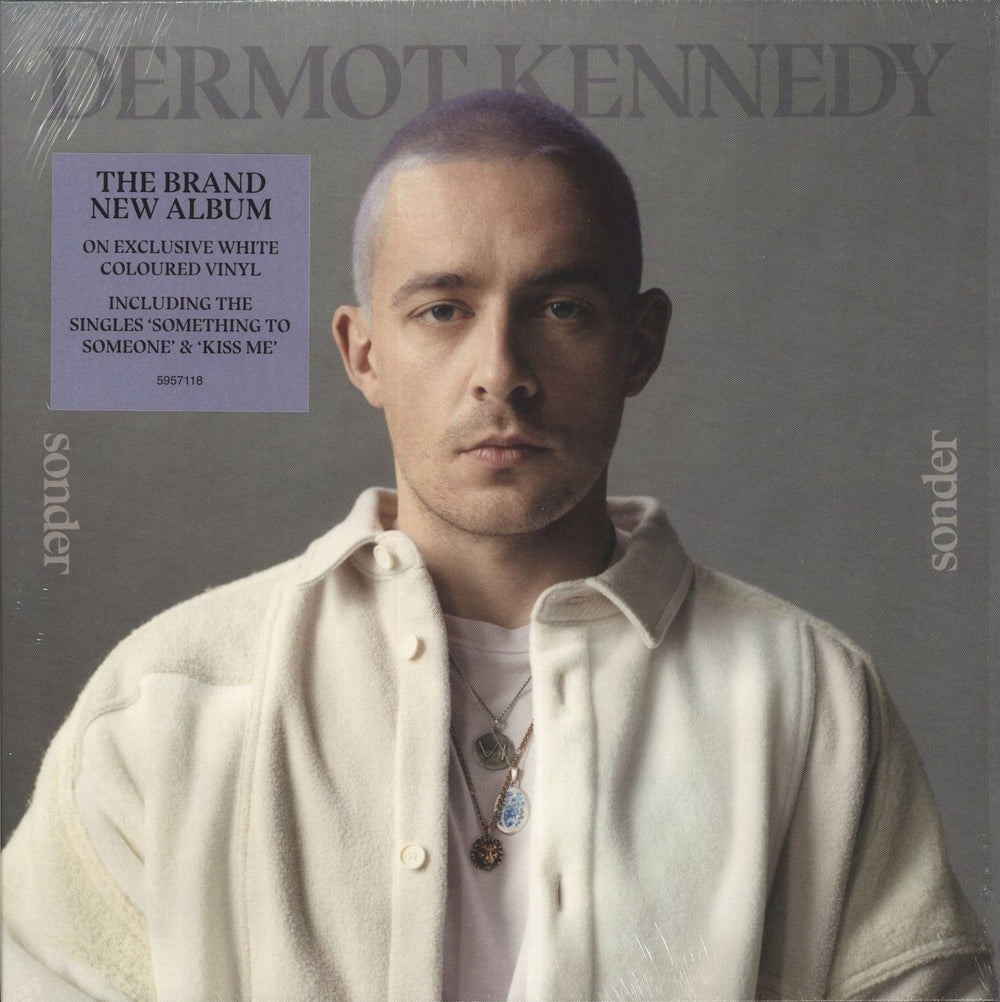Dermot Kennedy Sonder - White Vinyl - Hype-sticker UK vinyl LP album (LP record) 5957118