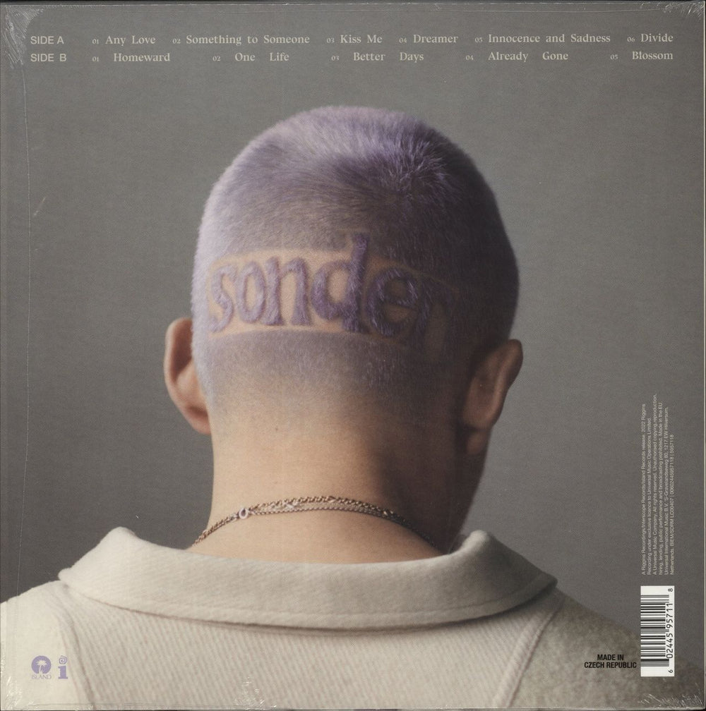 Dermot Kennedy Sonder - White Vinyl - Hype-sticker UK vinyl LP album (LP record) 602445957118