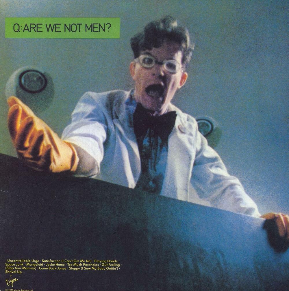 Devo Q: Are We Not Men? A: We Are Devo! UK vinyl LP album (LP record) OVED37