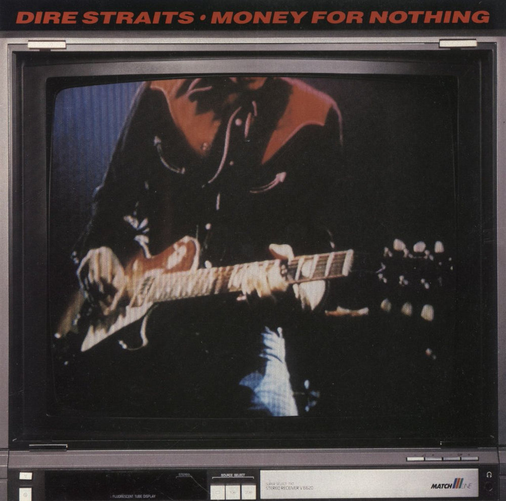 Dire Straits Money For Nothing + Sleeve UK 7" vinyl single (7 inch record / 45) DSTR10