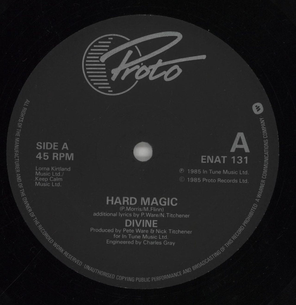 Divine (80's) Hard Magic UK 12" vinyl single (12 inch record / Maxi-single) DVN12HA56187