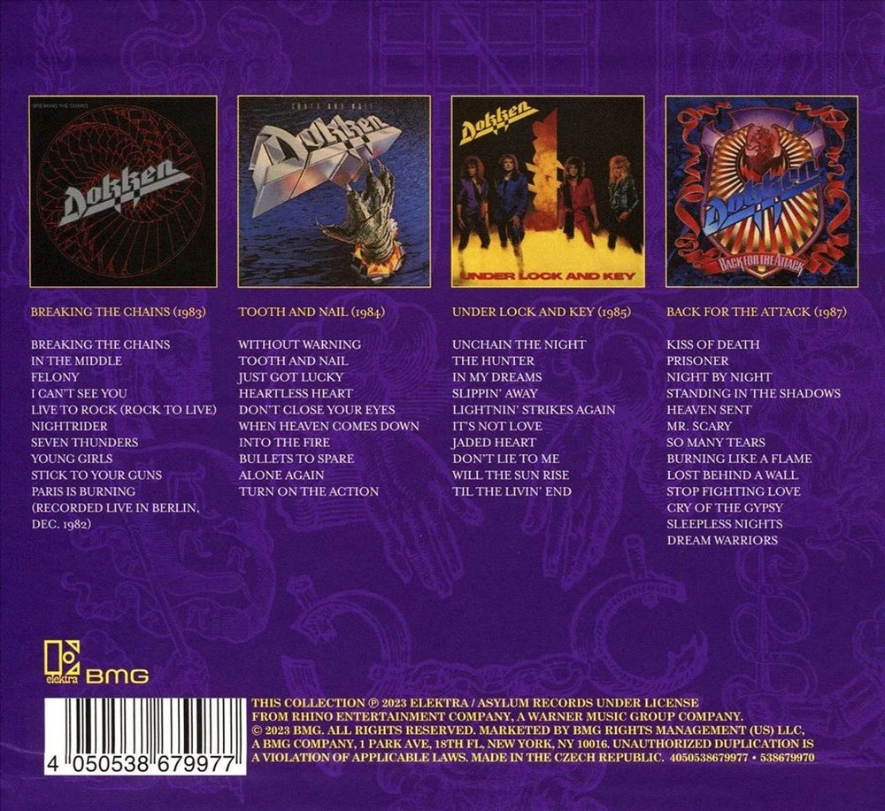Dokken The Elektra Albums 1983-1987 - 4-CD Slipcase Box Set - Sealed UK CD Album Box Set DOKDXTH865346