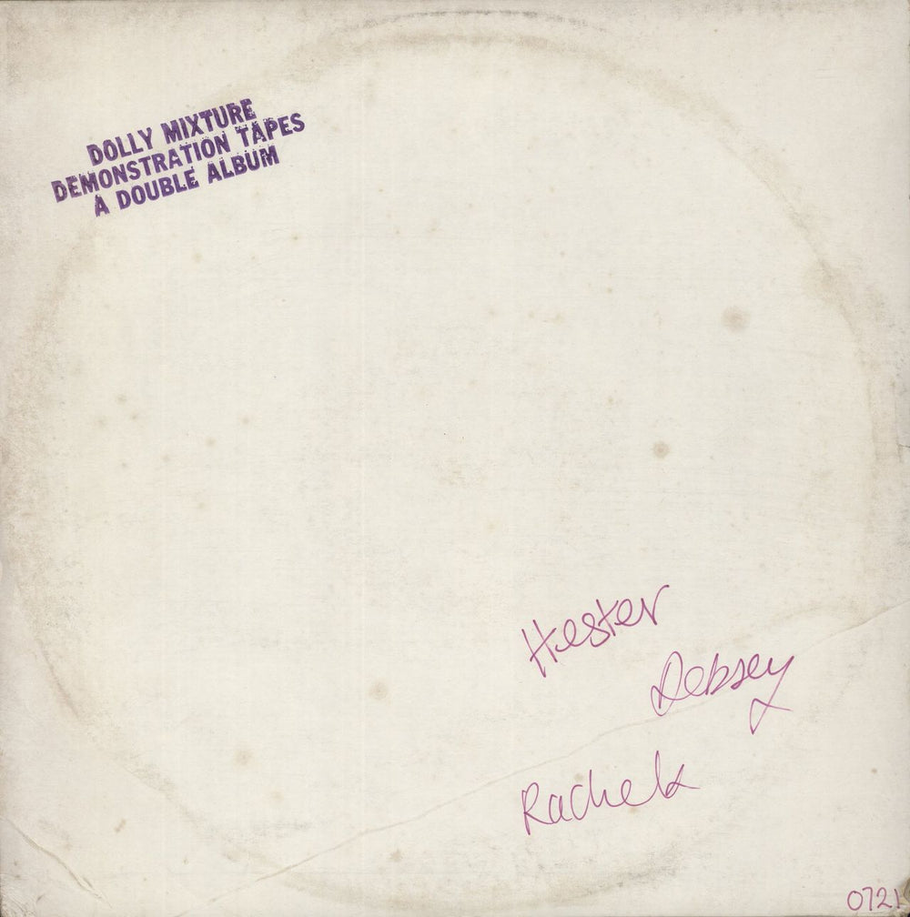 Dolly Mixture Demonstration Tapes UK 2-LP vinyl record set (Double LP Album) DMLP1