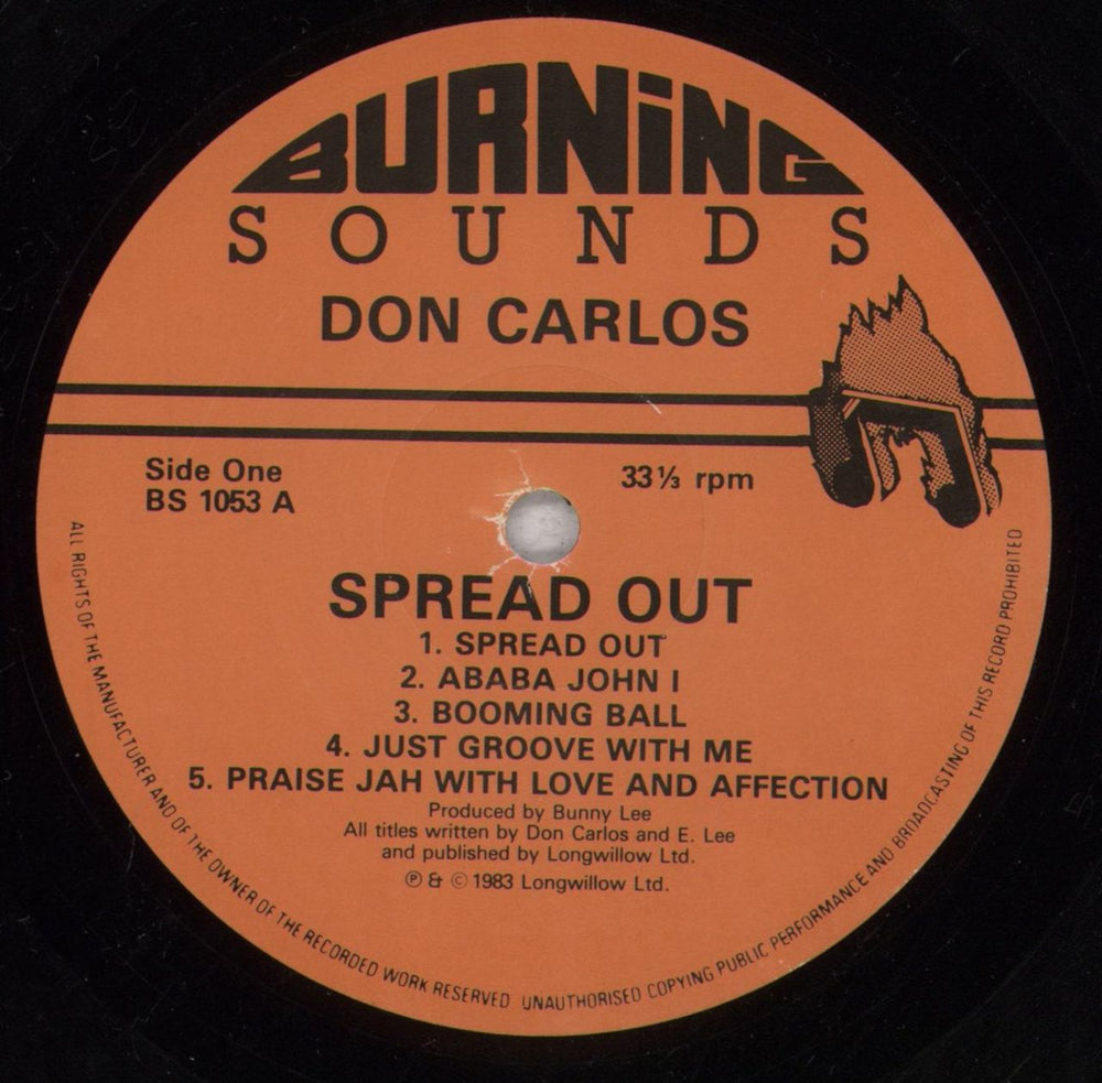 Don Carlos Spread Out UK vinyl LP album (LP record) EUYLPSP843076