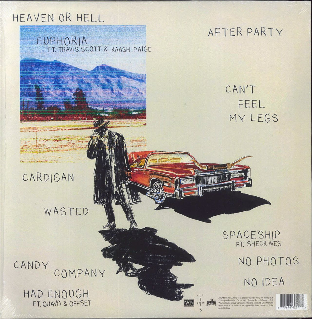 Don Toliver Heaven Or Hell - Clear Vinyl - Sealed Canadian vinyl LP album (LP record) 075678628771