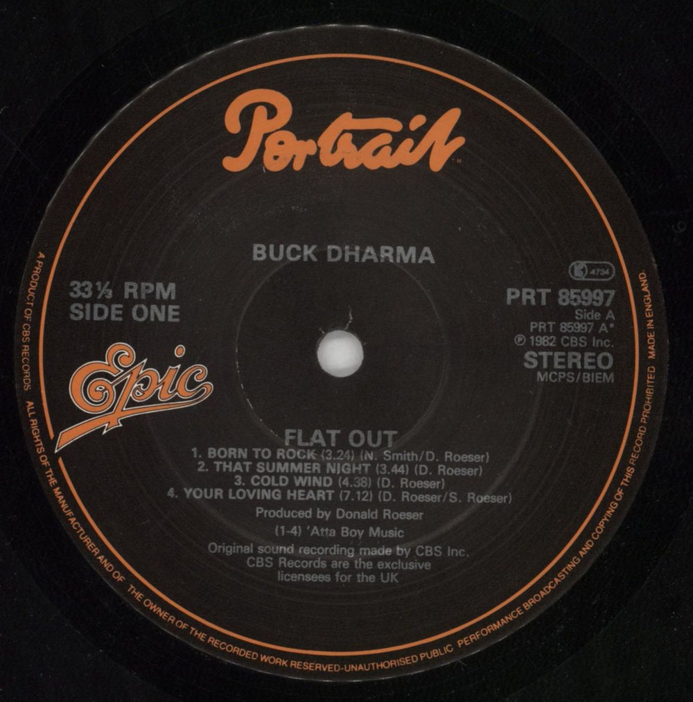 Donald Roeser Flat Out UK vinyl LP album (LP record) QQ4LPFL692859