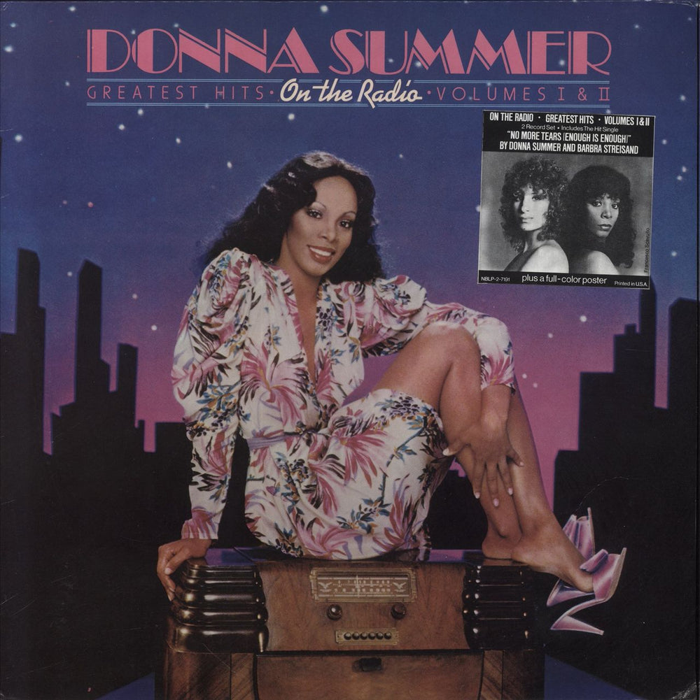 Donna Summer Greatest Hits - On The Radio - Volumes 1 & 2 - Stickered Sleeve + Poster Hong Kong 2-LP vinyl record set (Double LP Album) NBLP-2-7191