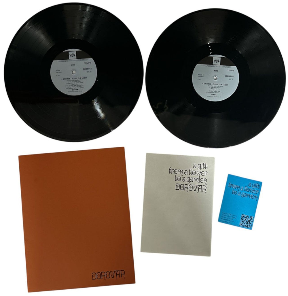 Donovan A Gift From A Flower To A Garden - Handmade Box Set - Signed By Donovan - EX UK 2-LP vinyl record set (Double LP Album) DOV2LAG873864