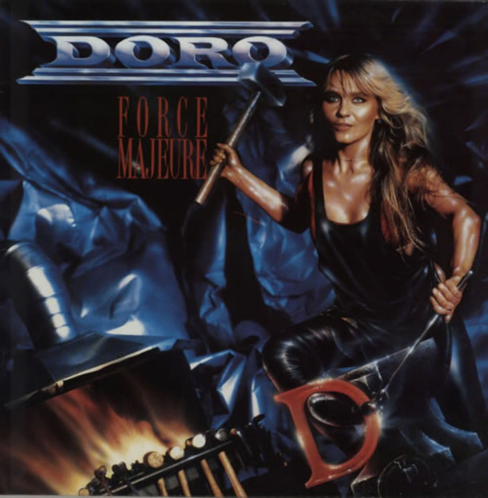 Doro Force Majeure German vinyl LP album (LP record) 838016-1