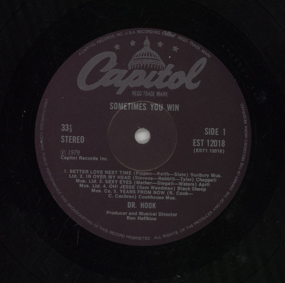 Dr Hook Sometimes You Win UK vinyl LP album (LP record) DHKLPSO289726