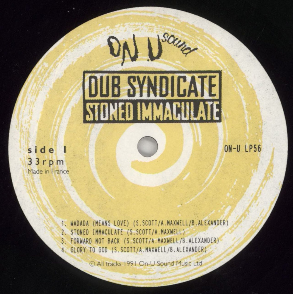 Dub Syndicate Stoned Immaculate UK vinyl LP album (LP record) DH7LPST444452