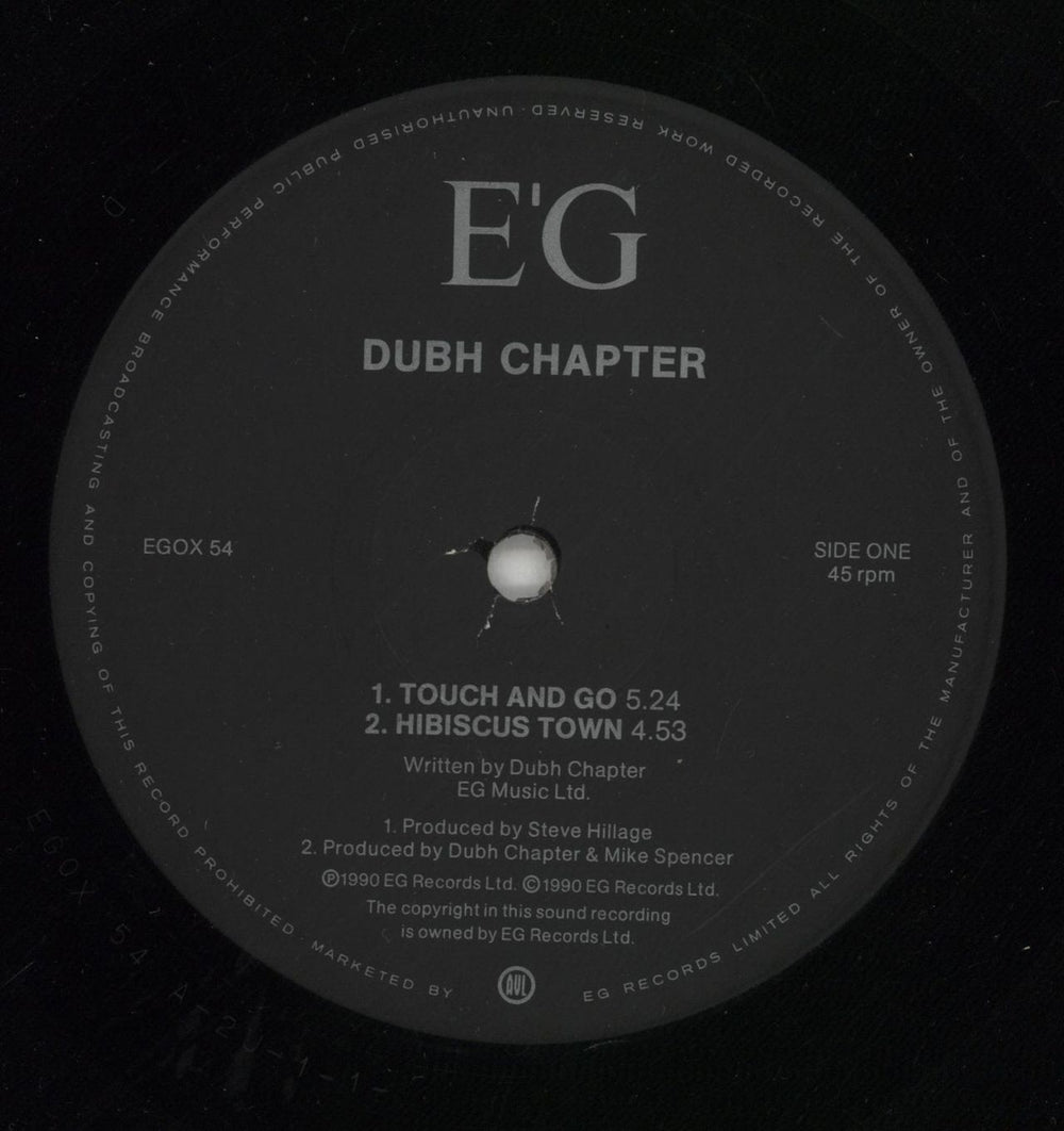 Dubh Chapter Touch & Go UK 12" vinyl single (12 inch record / Maxi-single) 8-H12TO865344
