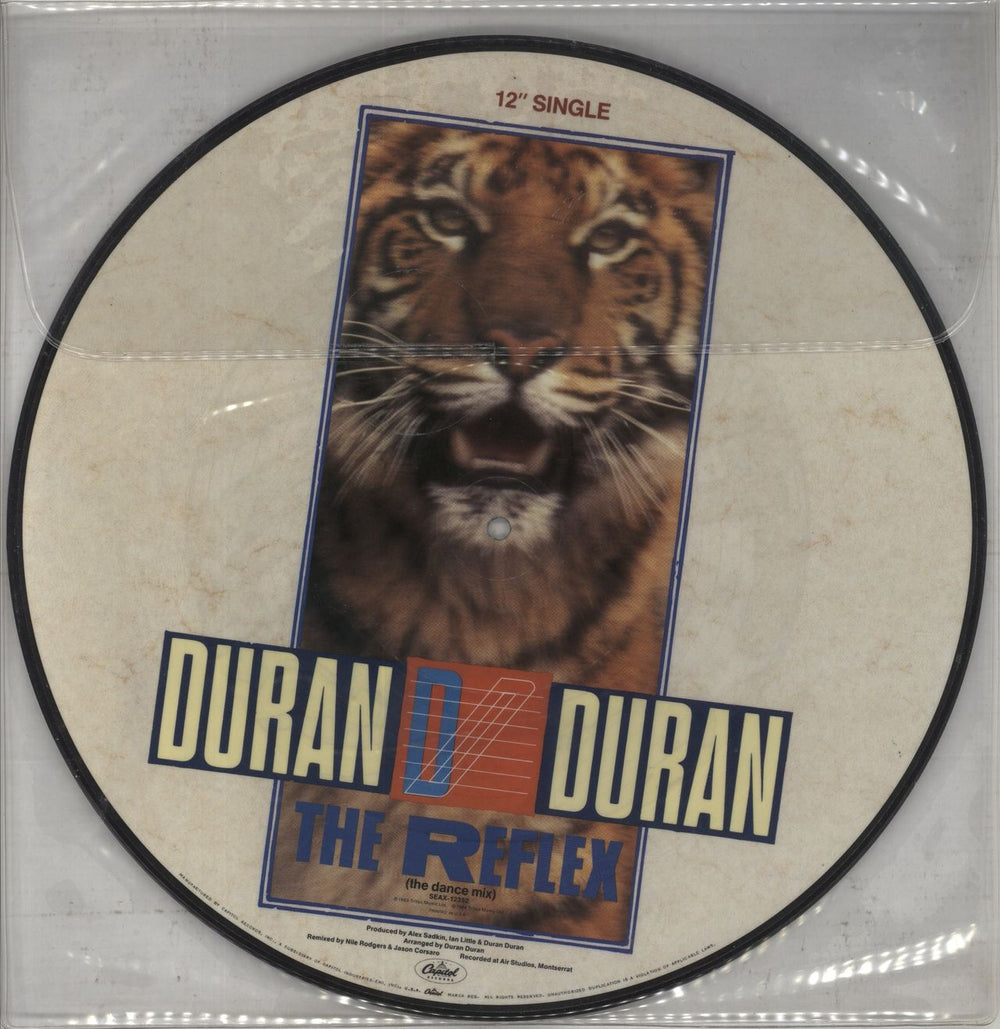 Duran Duran The Reflex US 12" vinyl picture disc (12 inch picture record)