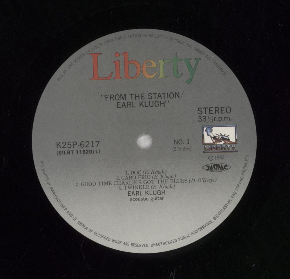 Earl Klugh From The Station Japanese vinyl LP album (LP record)