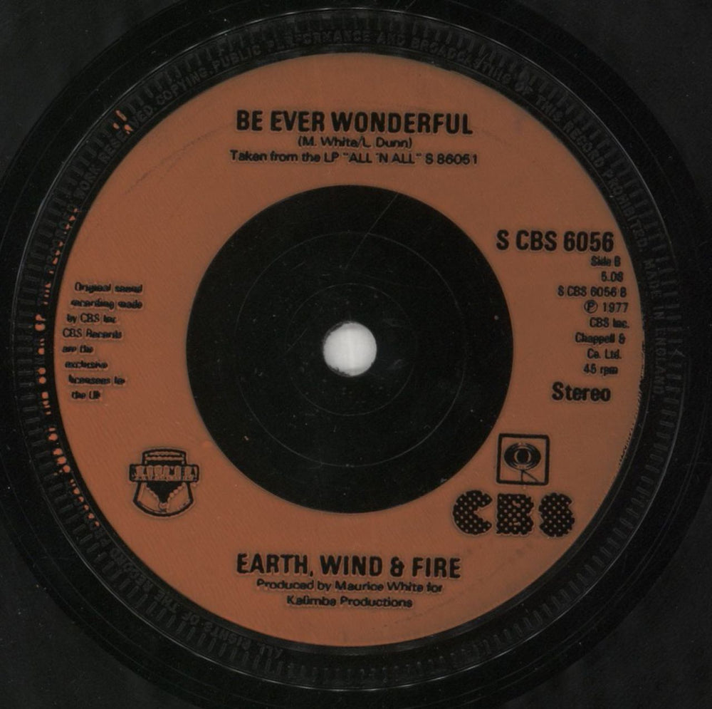 Earth Wind & Fire Fantasy - Injection UK 7" vinyl single (7 inch record / 45)