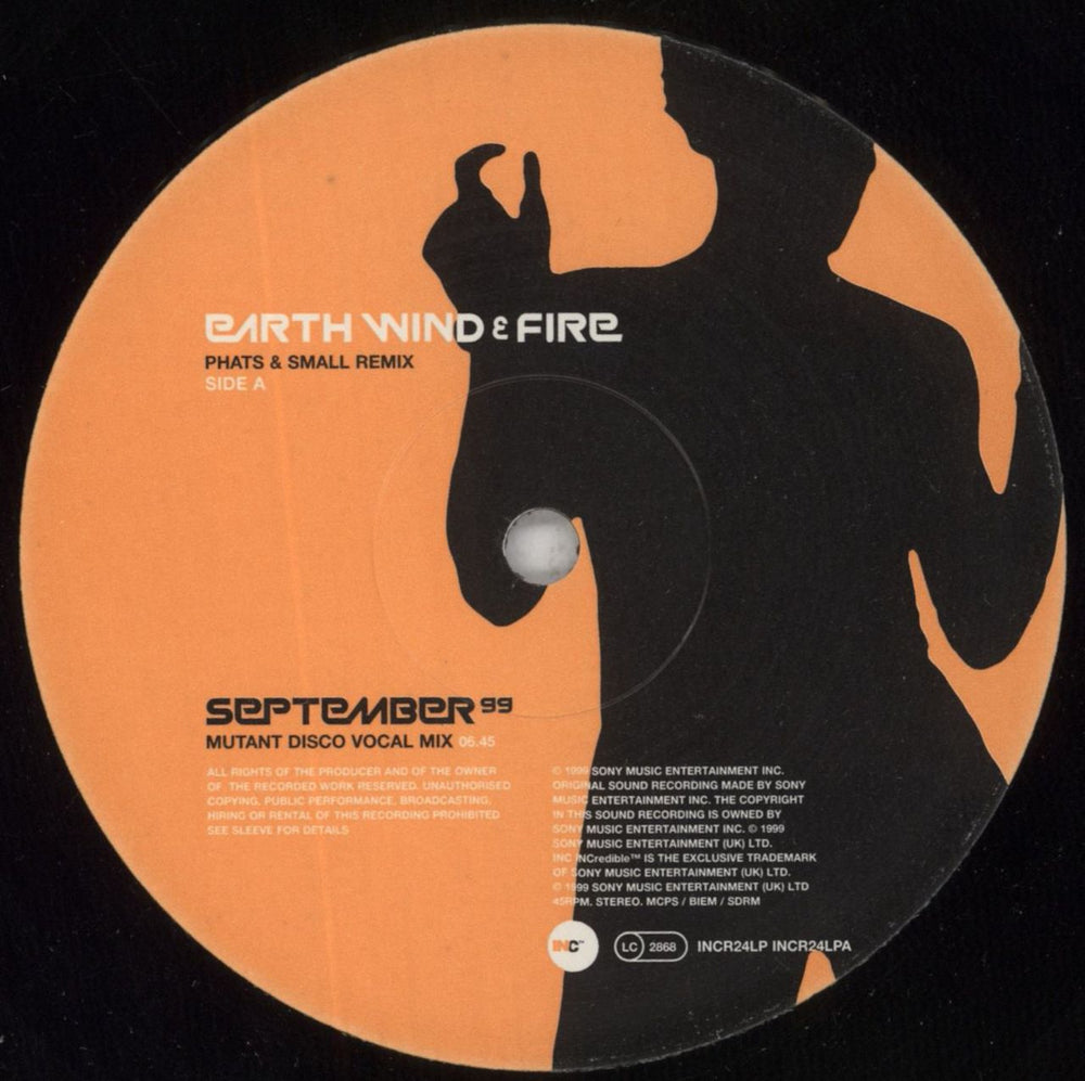 Earth Wind & Fire September 99 UK 12" vinyl single (12 inch record / Maxi-single) EWF12SE527849
