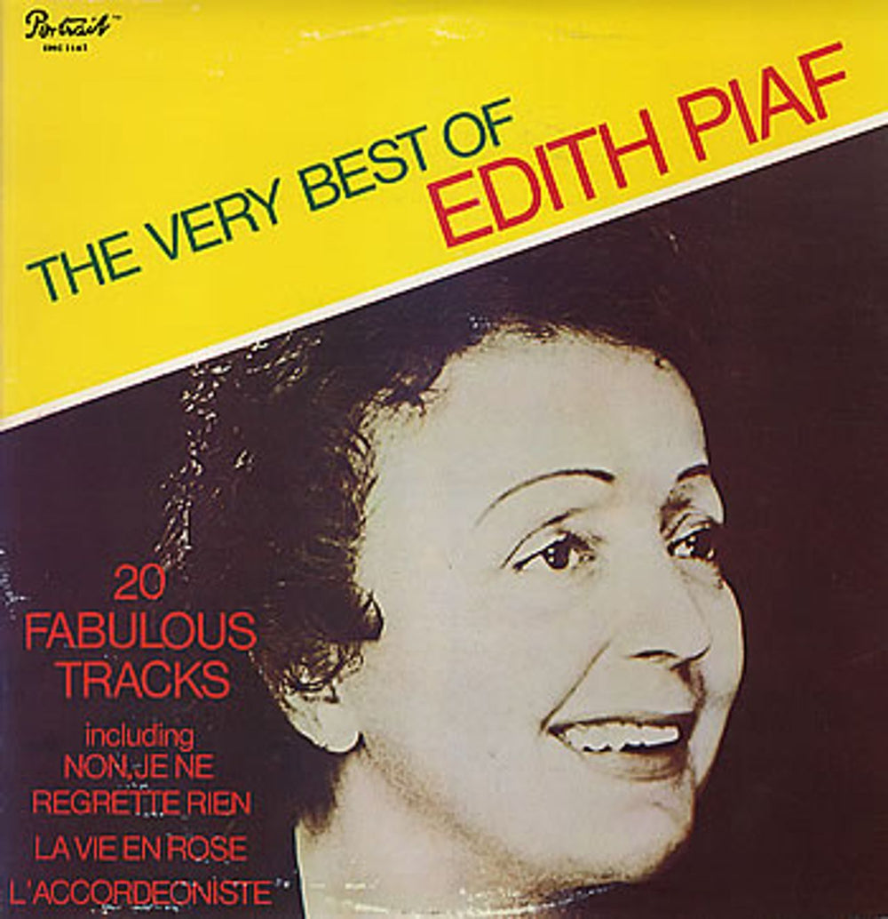 Edith Piaf The Very Best Of Edith Piaf Israeli vinyl LP album (LP record) EMC3142