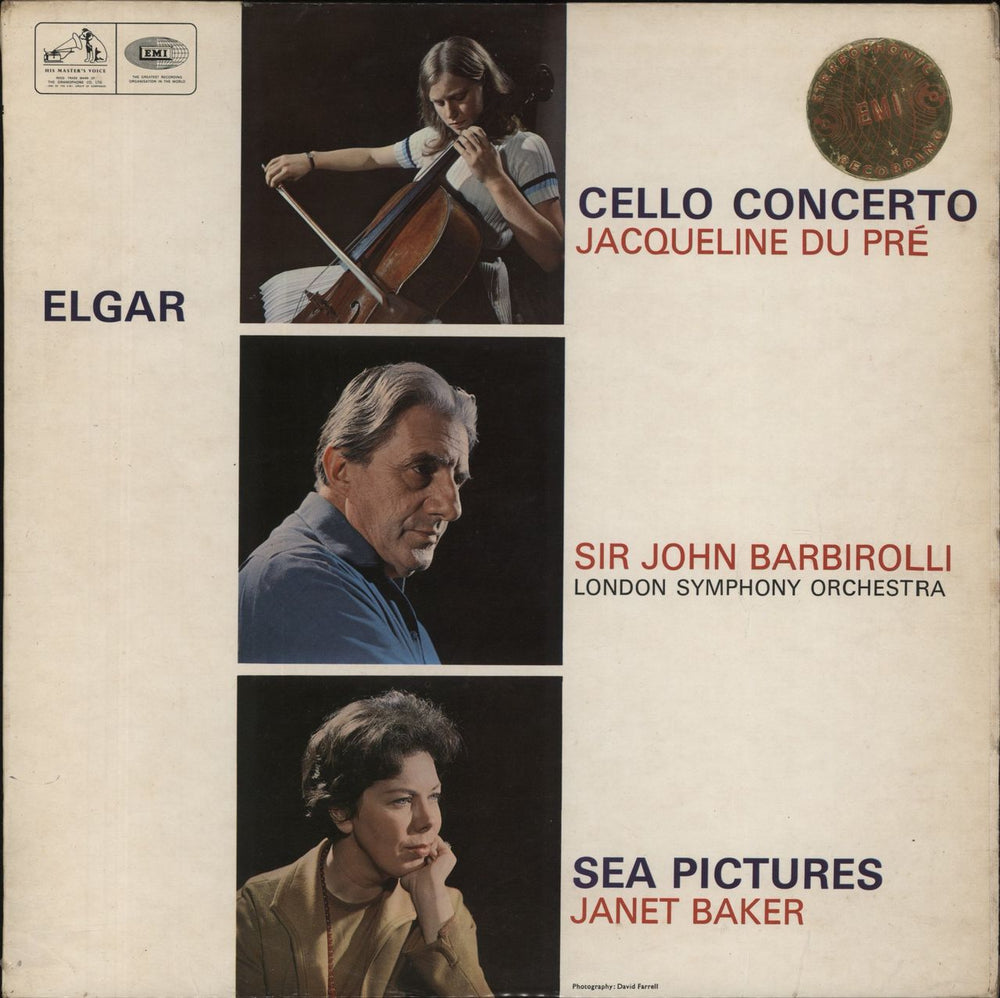 Edward Elgar Cello Concerto / Sea Pictures - 1st UK vinyl LP album (LP record) ASD655