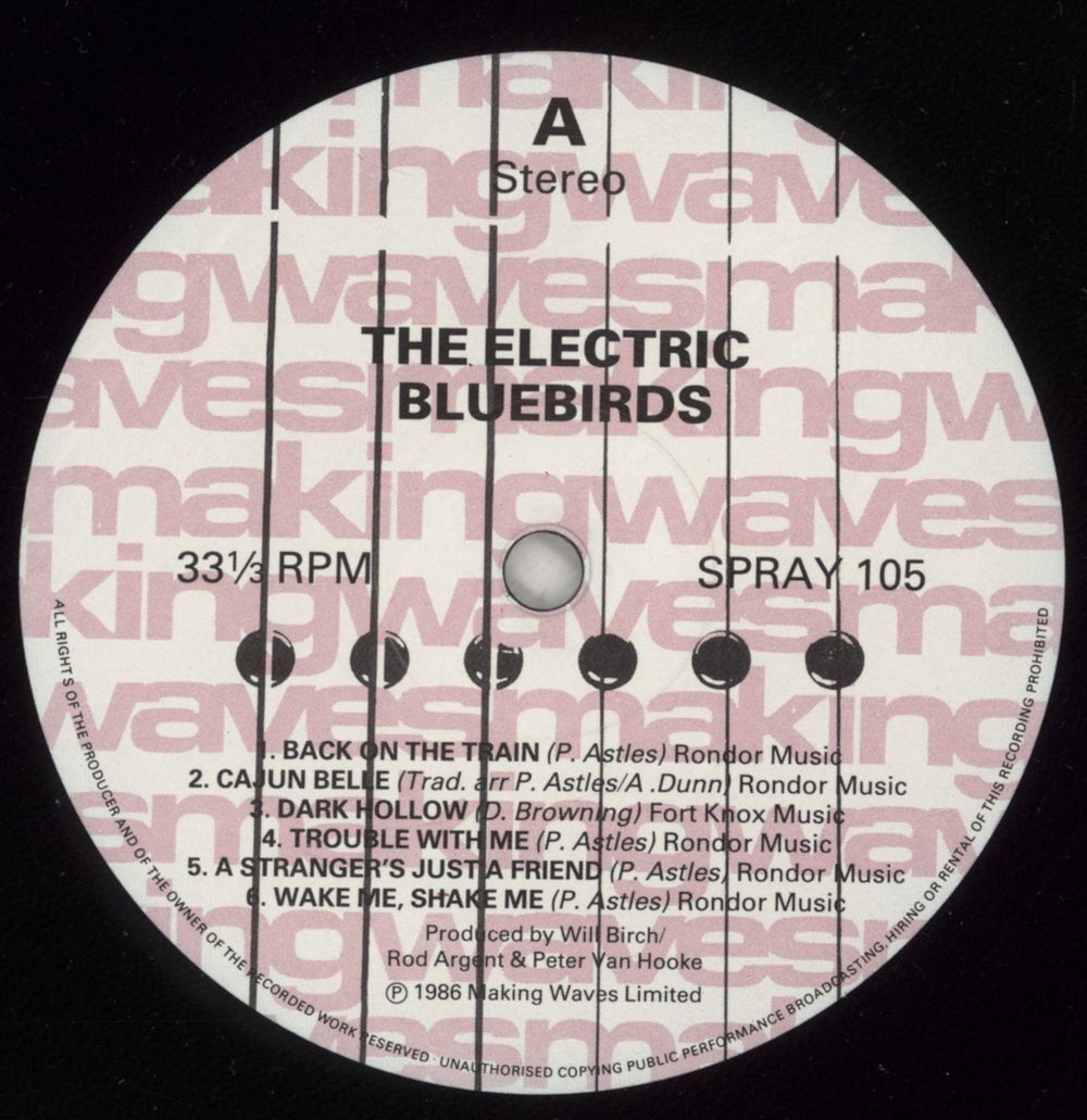 Electric Bluebirds Electric Bluebirds UK vinyl LP album (LP record) 4EBLPEL498727