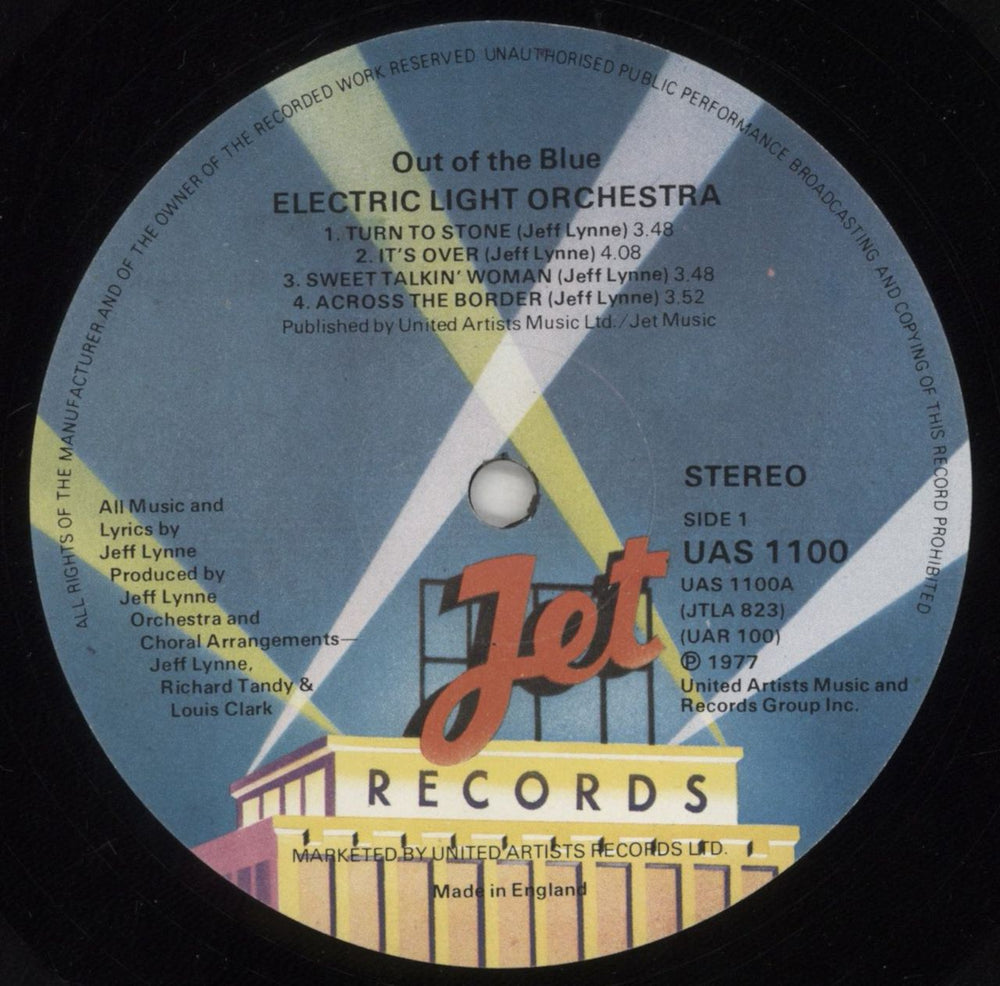 Electric Light Orchestra Out Of The Blue + Poster - EX UK 2-LP vinyl record set (Double LP Album) ELO2LOU549748