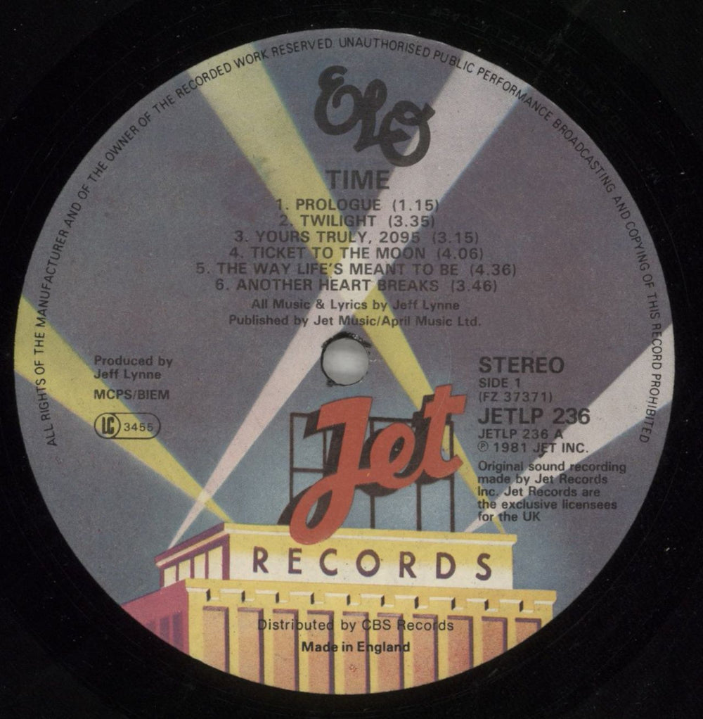 Electric Light Orchestra Time UK vinyl LP album (LP record) ELOLPTI284491