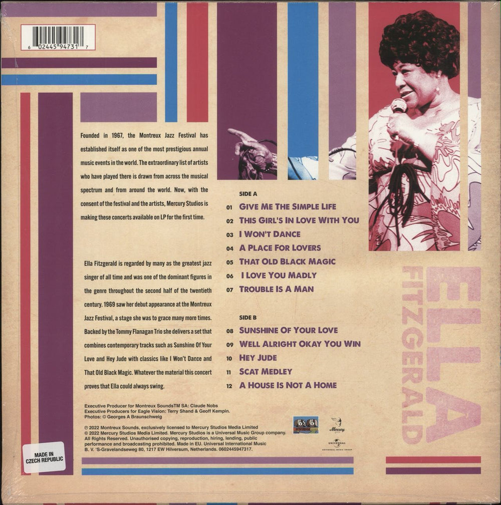 Ella Fitzgerald Live At Montreux 1969 - Sealed UK vinyl LP album (LP record) 602445947317