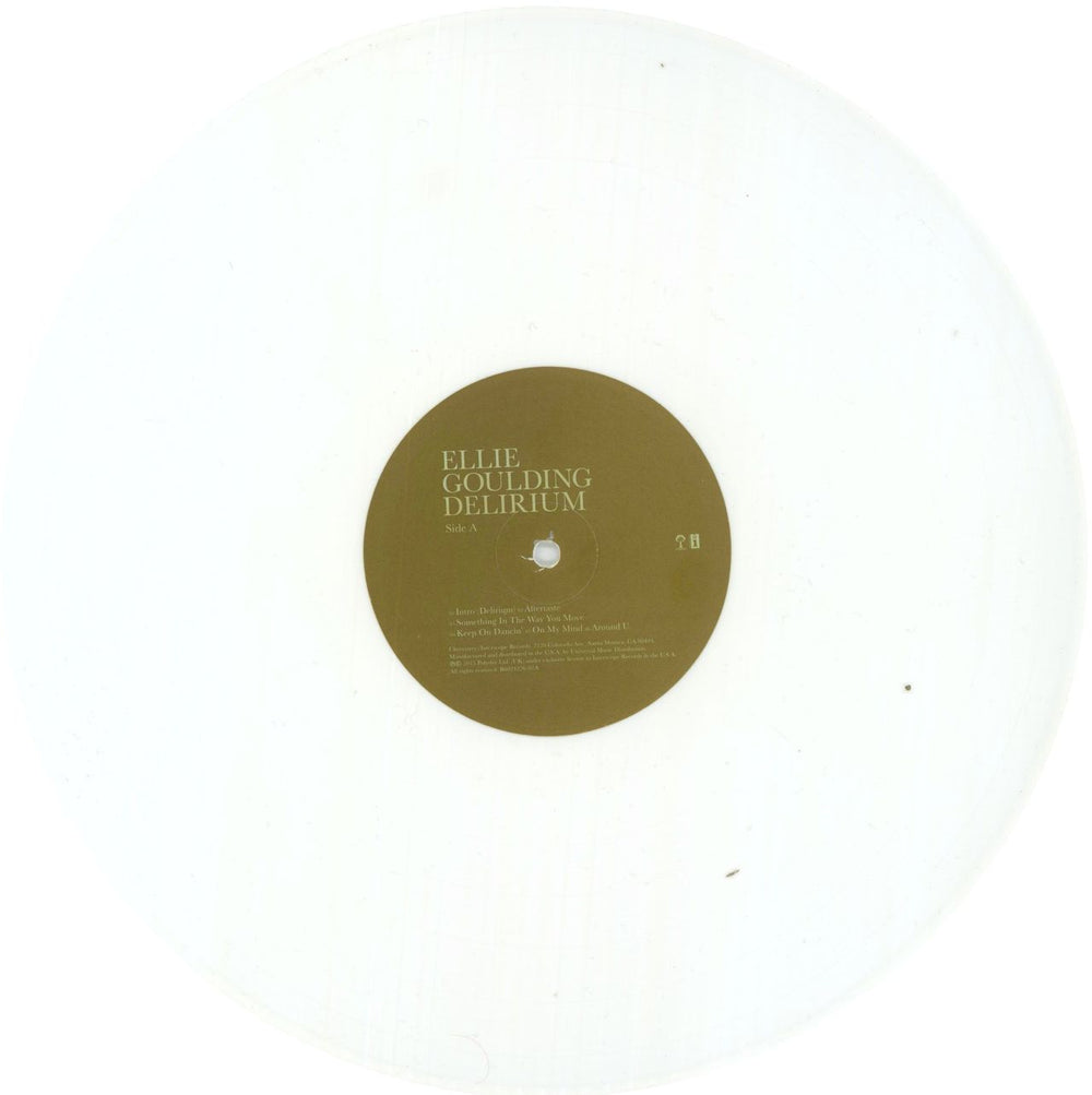 Ellie Goulding Delirium - White Vinyl - EX US 2-LP vinyl record set (Double LP Album) ENP2LDE856894