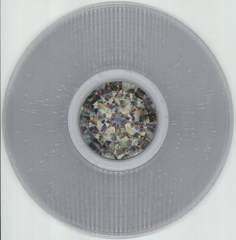 Elton John Diamonds - Blood Records Edition - 'Diamond' Filled Crystal Clear Vinyl UK vinyl LP album (LP record) JOHLPDI877164