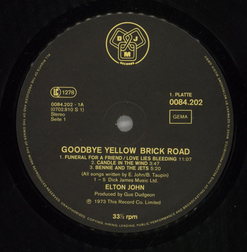Elton John Goodbye Yellow Brick Road German 2-LP vinyl record set (Double LP Album) JOH2LGO877747