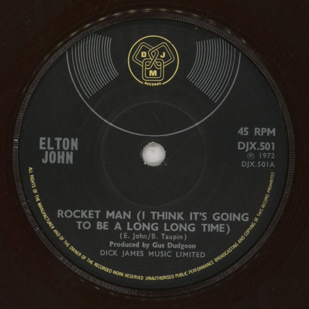 Elton John Rocket Man - Gatefold UK 7" vinyl single (7 inch record / 45) JOH07RO81552