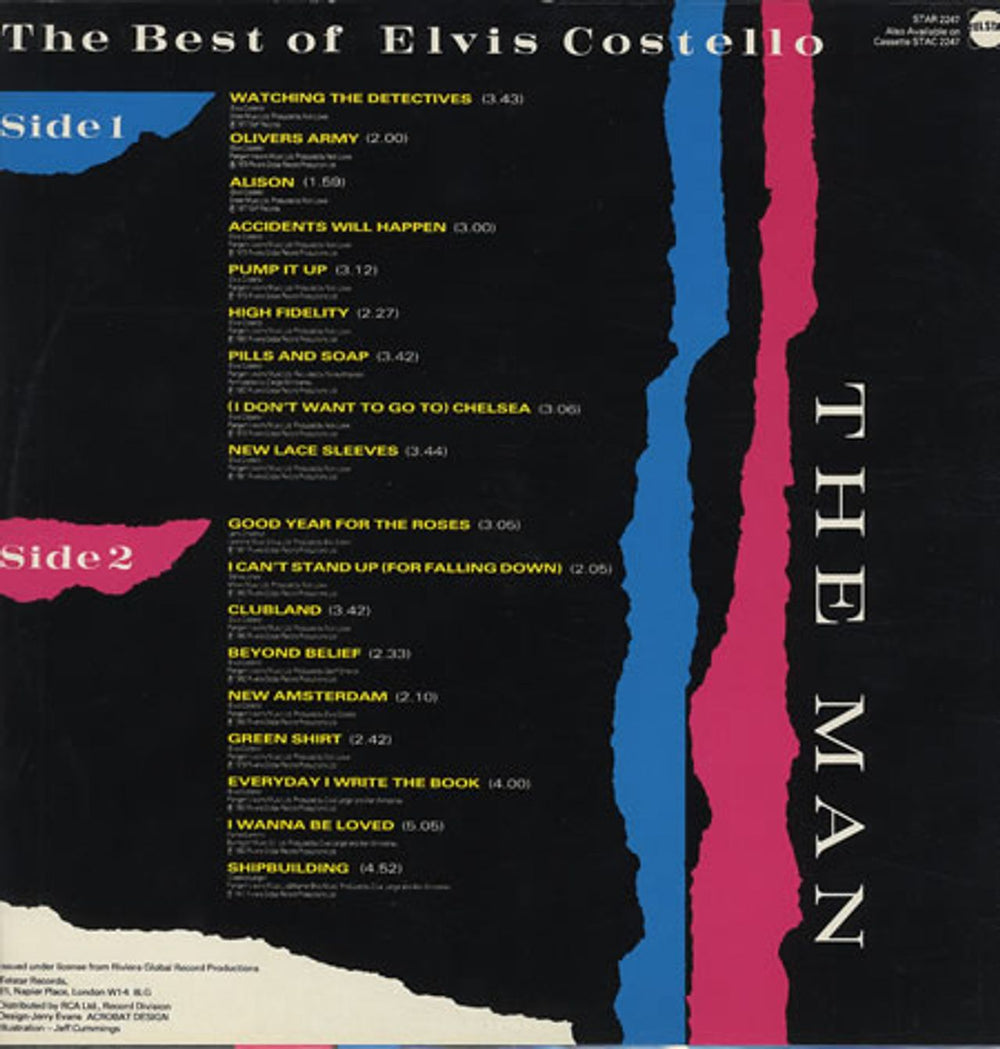 Elvis Costello The Best Of Elvis Costello - The Man UK vinyl LP album (LP record) COSLPTH231404