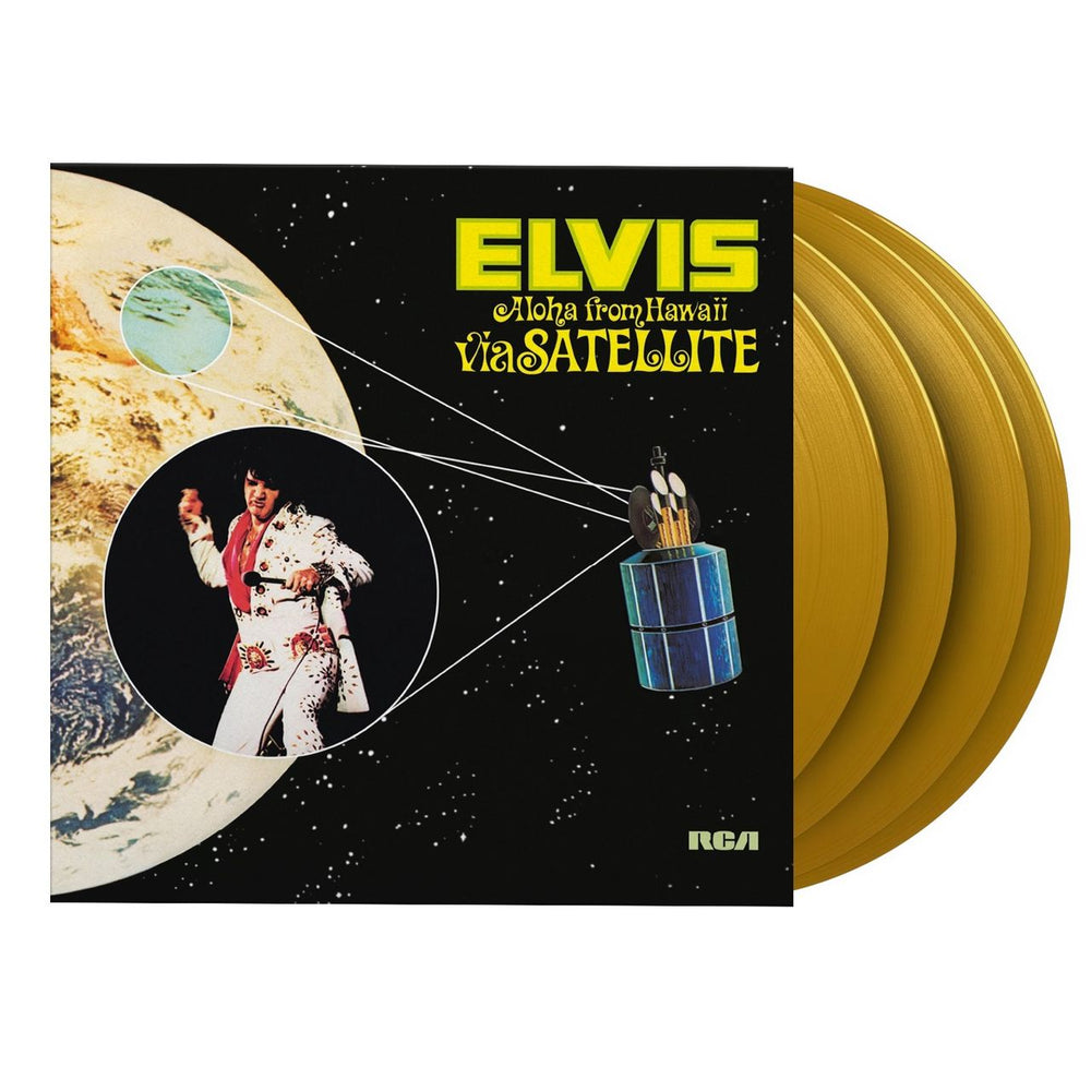 Elvis Presley Aloha From Hawaii Via Satellite (Legacy Edition) - 180 Gram Yellow Vinyl UK 4-LP vinyl album record set MOVLP739