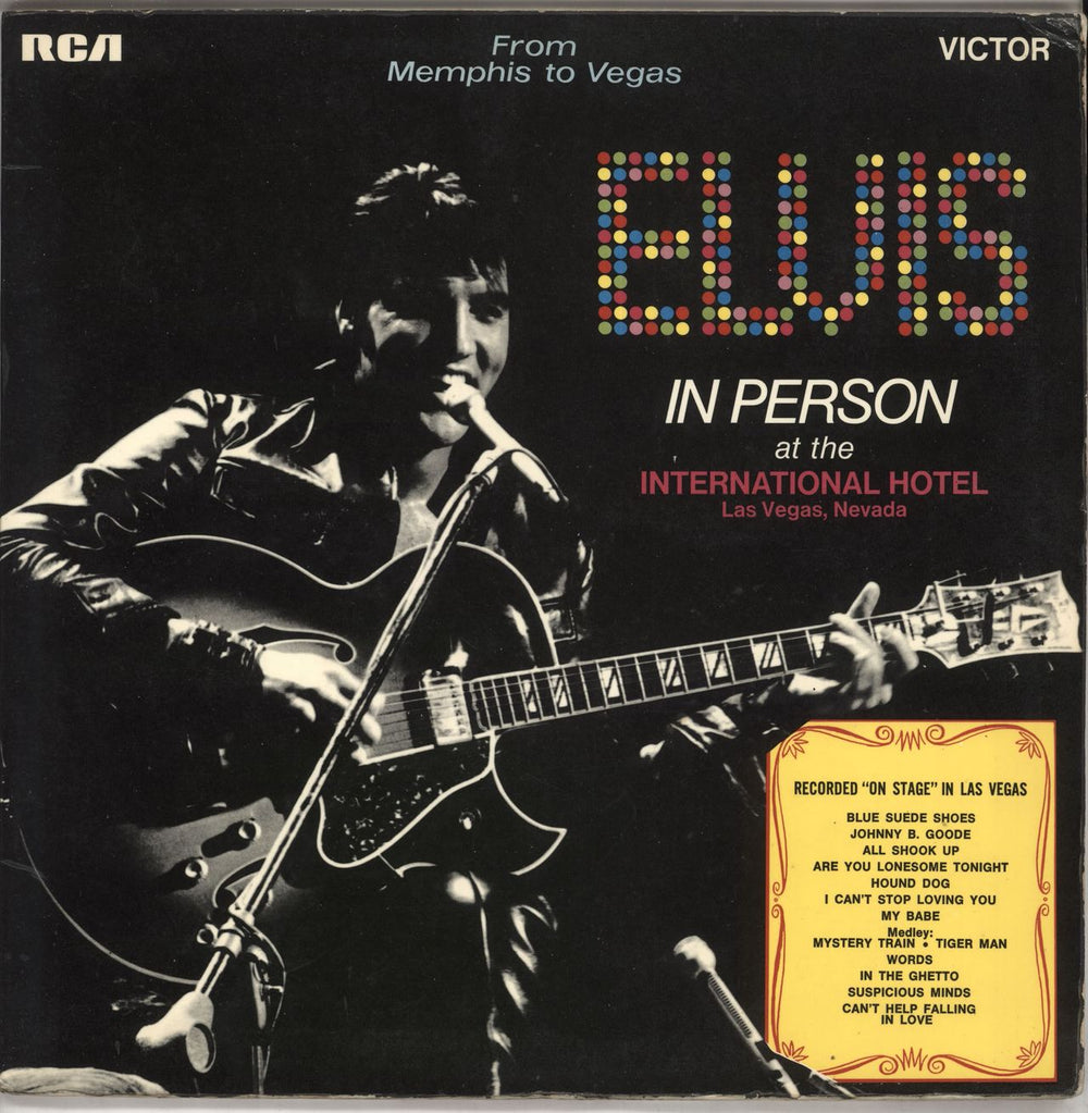 Elvis Presley From Memphis To Vegas / From Vegas To Memphis UK 2-LP vinyl record set (Double LP Album) SF8080/81