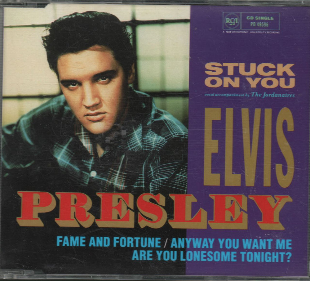 Elvis Presley Stuck On You UK CD single (CD5 / 5") PD49596