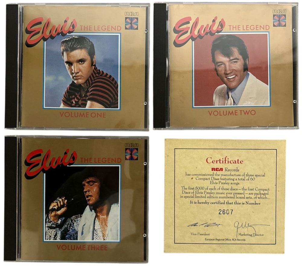 Elvis Presley The Legend First Edition + Certificate - EX German 3-CD album set (Triple CD) ELV3CTH866134