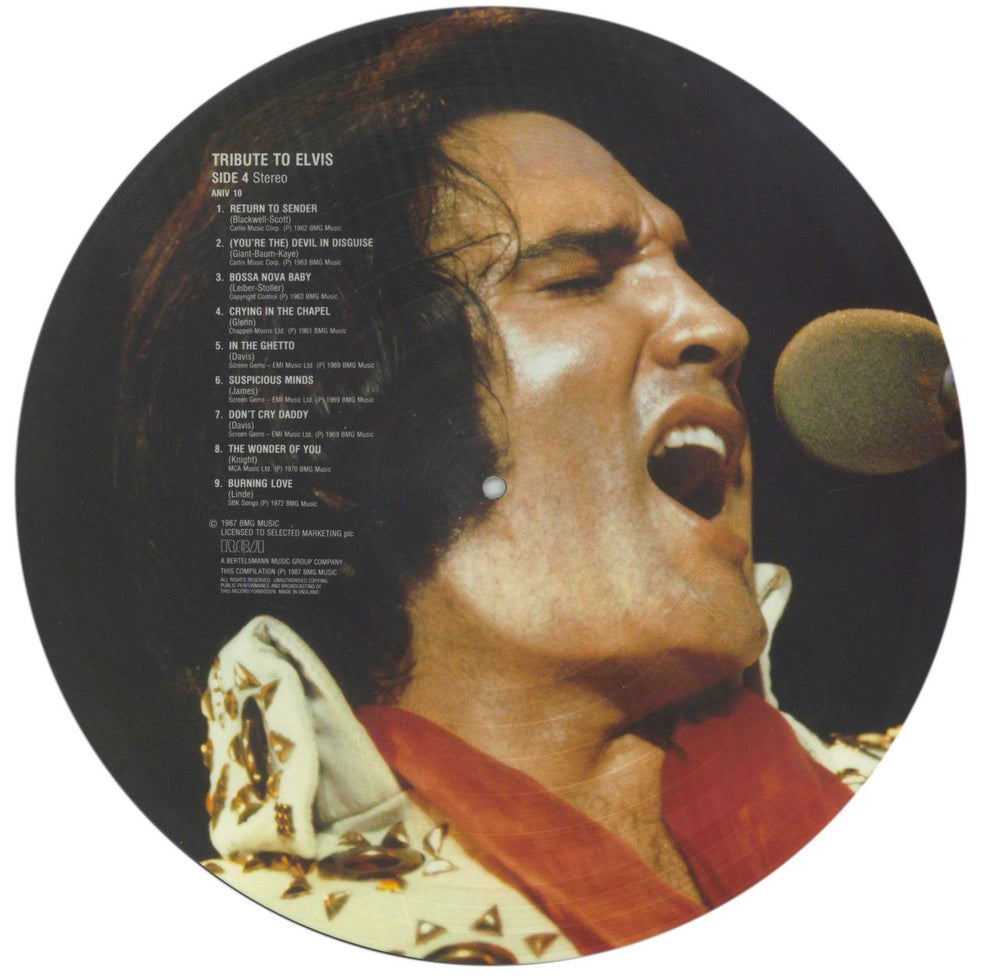Elvis Presley Tribute To Elvis 1 & 2 - VG UK picture disc LP (vinyl picture disc album)