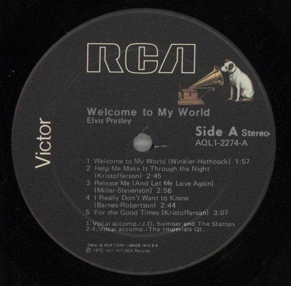 Elvis Presley Welcome To My World US vinyl LP album (LP record) ELVLPWE859211