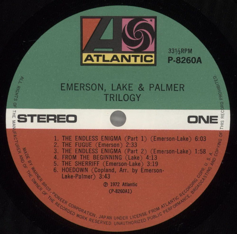 Emerson Lake & Palmer Trilogy - Double Obi & 7" Japanese vinyl LP album (LP record) ELPLPTR780816