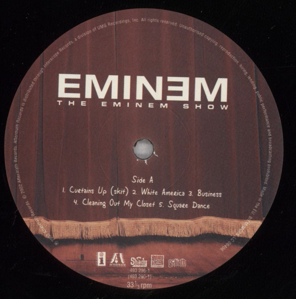 Eminem The Eminem Show UK 2-LP vinyl record set (Double LP Album) INE2LTH842550