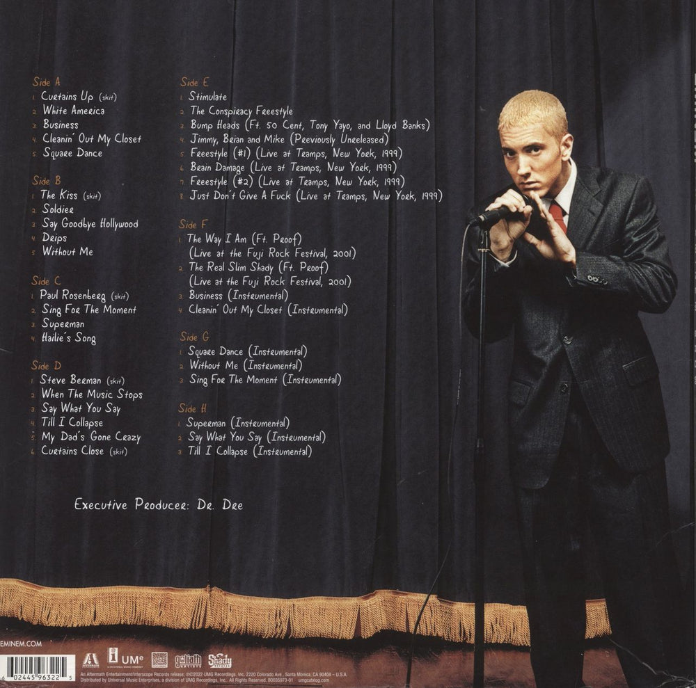 Eminem The Eminem Show UK 4-LP vinyl album record set 602445963225