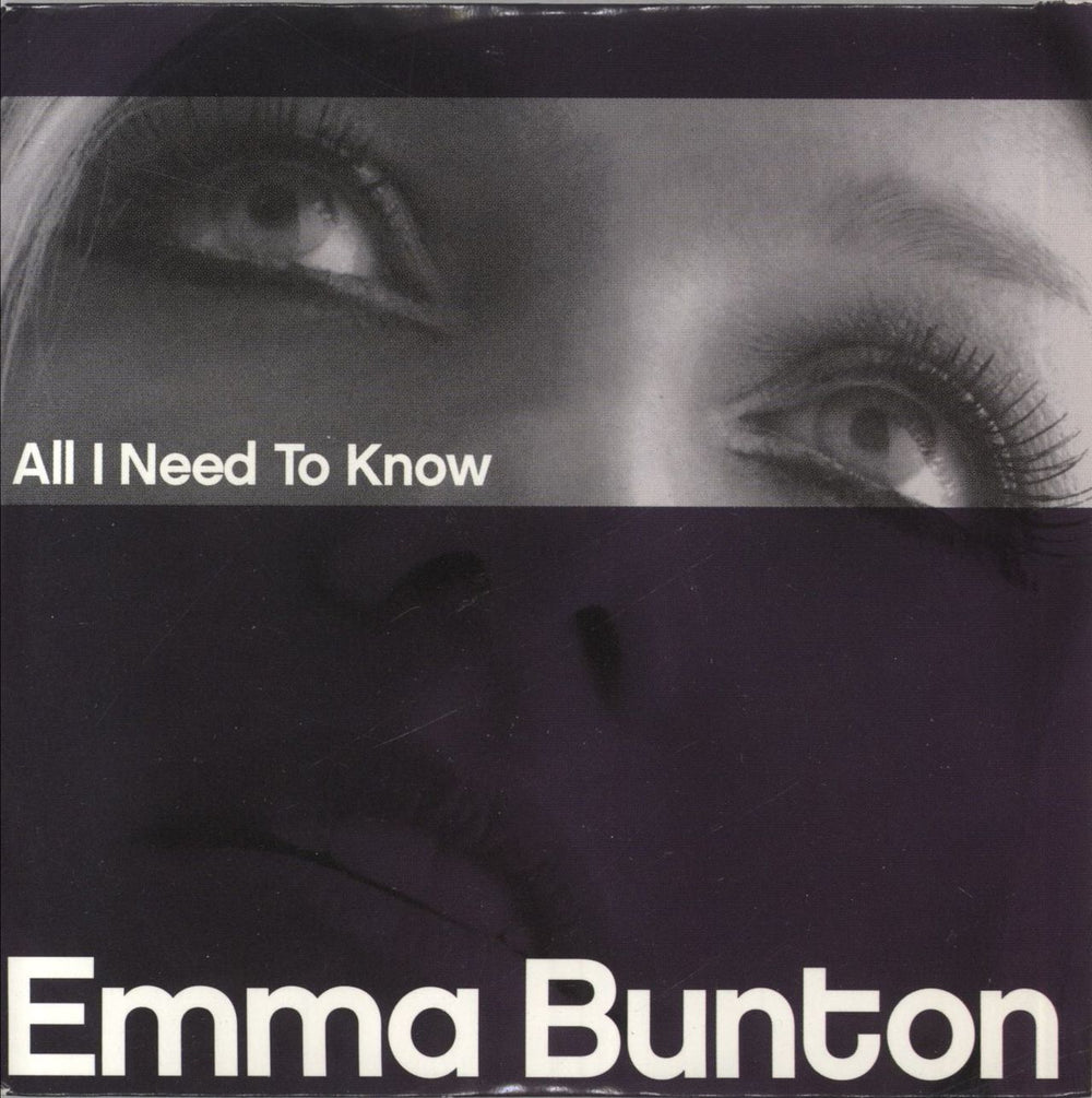 Emma Bunton All I Need To Know UK Promo CD single (CD5 / 5") ALLINEED1