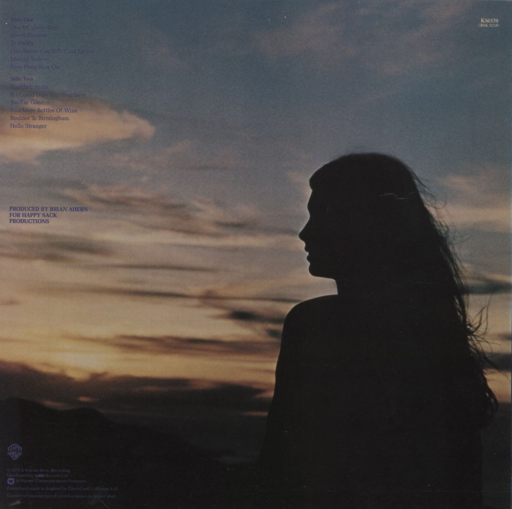 Emmylou Harris Profile: Best Of Emmylou Harris UK vinyl LP album (LP record)