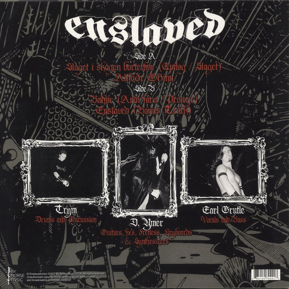 Enslaved Hordanes Land UK vinyl LP album (LP record) 885150700013