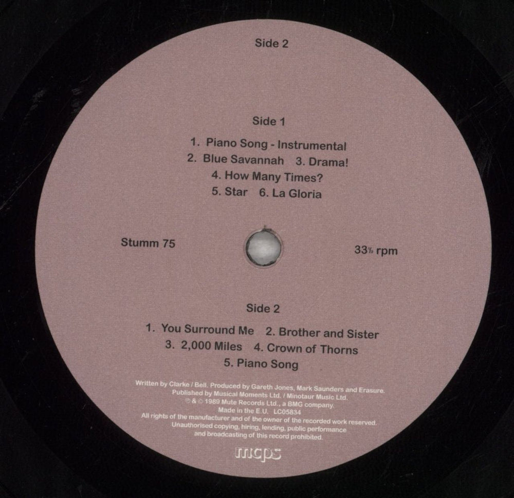 Erasure Wild! - 30th Anniversary - 180gm Vinyl UK vinyl LP album (LP record) ERALPWI844239